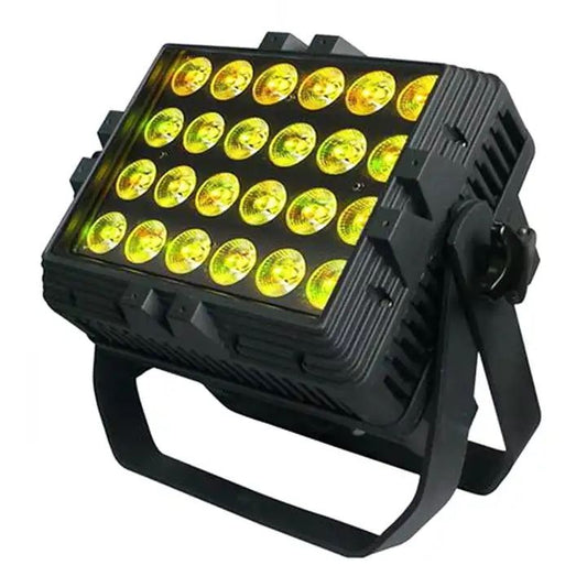 Foco led wash 24 pcs 4en 1 IP 65 luz arquitectónica impermeable iluminación arquitectónica bajoconsumo   