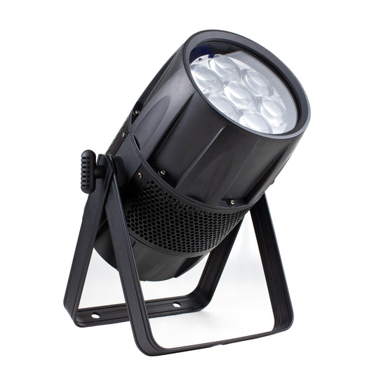 • Foco luz par 7*40W LED IP 65 IMPERMEABLE con zoom, Profesional para teatro, escenarios, eventos iluminacion de escenario bajoconsumo   