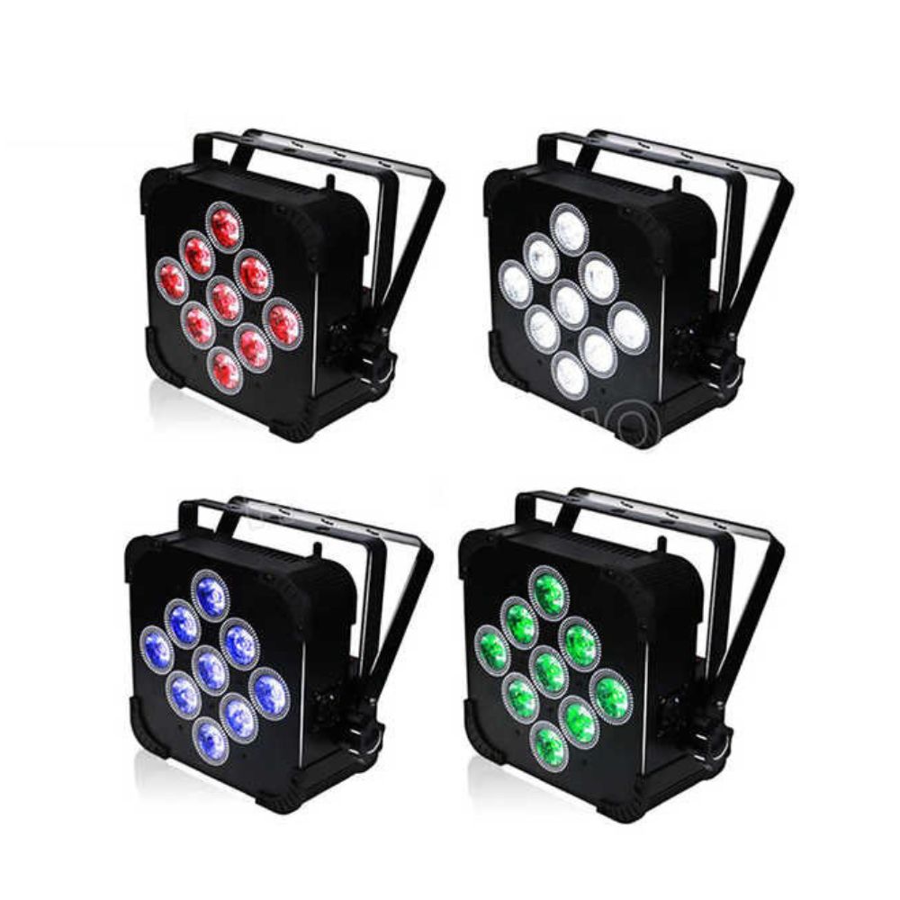 Par led de batería wifi 9/12 piezas 10 W/15 W de alto brillo. LED 4 en 1/5 en 1/6 en 1  bajoconsumo   