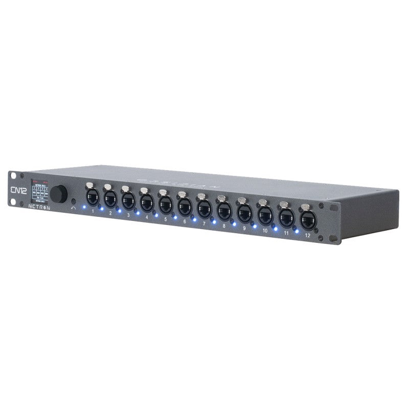 Puerta de Enlace Ethernet a DMX NETRON OBSIDIAN EN12-45 nodo arnet dmx bajoconsumo   